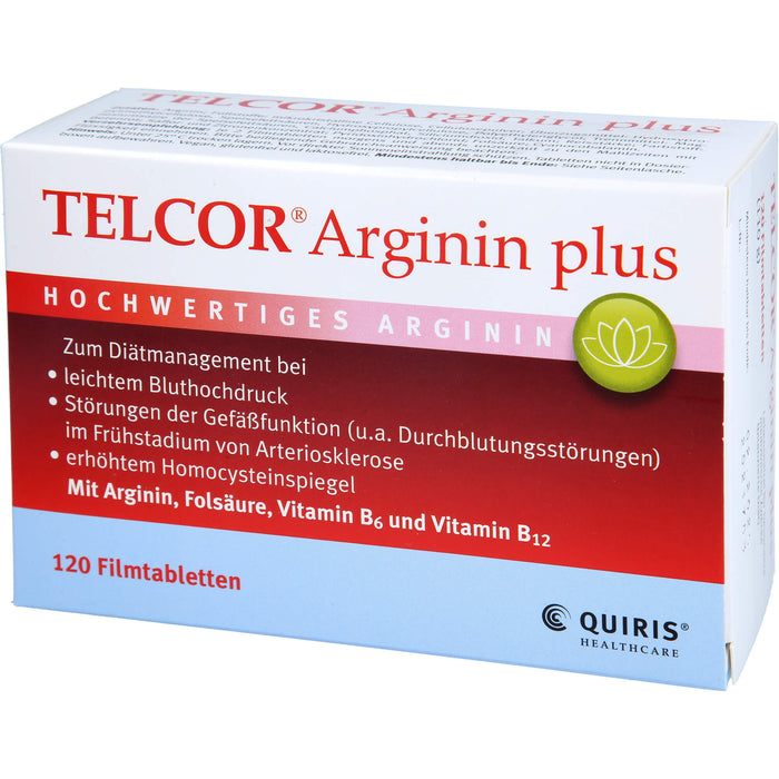 Telcor Arginin plus Filmtabletten, 120 St. Tabletten