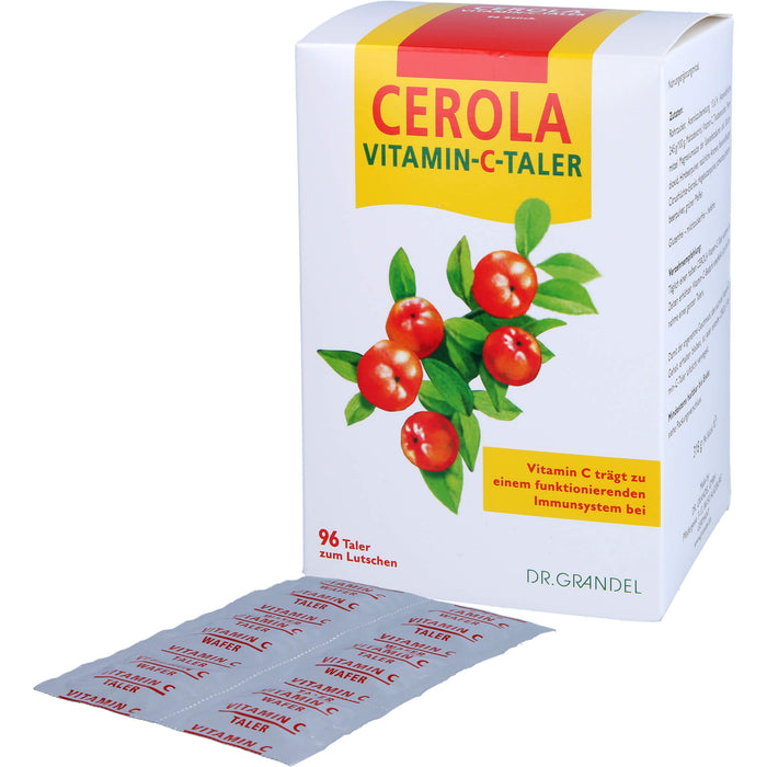 CEROLA Vitamin-C-Taler zum Lutschen, 96 pc Bonbons