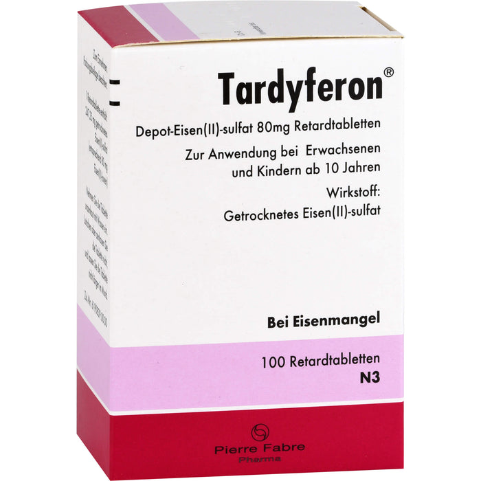 Tardyferon Retardtabletten bei Eisenmangel, 100 St. Kapseln