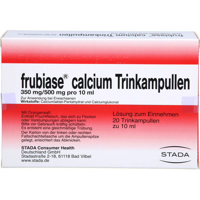 frubiase Calcium Trinkampullen, 20 pc Ampoules