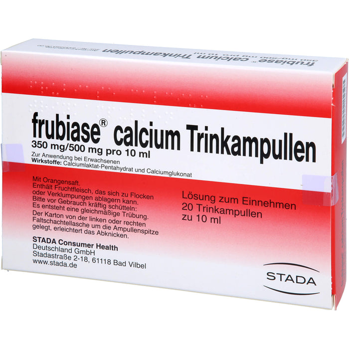 frubiase Calcium Trinkampullen, 20 pc Ampoules