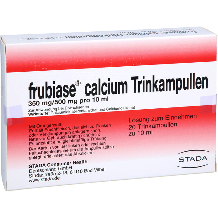 frubiase Calcium Trinkampullen, 20 pc Ampoules