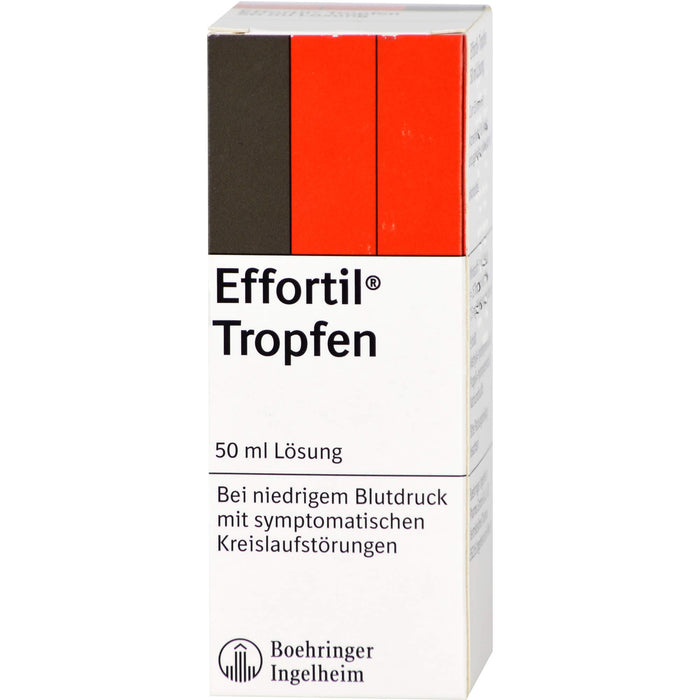 Effortil Tropfen bei niedrigem Blutdruck mit symptomatischen Kreislaufstörungen, 50 ml Lösung