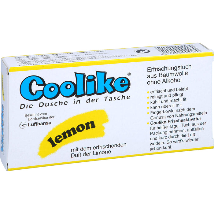 Coolike lemon Erfrischungstuch aus Baumwolle, 5 pcs. Cloths