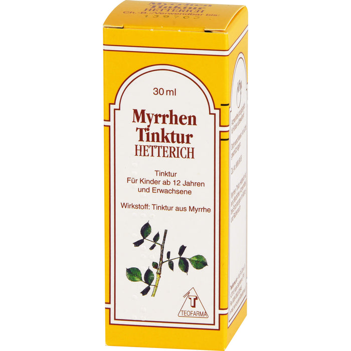 HETTERICH Myrrhen Tinktur bei Entzündungen im Mund- und Rachenraum, 30 ml Lösung