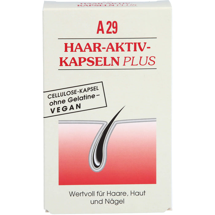 A29 Haar-Aktiv-Kapseln plus wertvoll für Haare, Haut und Nägel, 30 pc Capsules