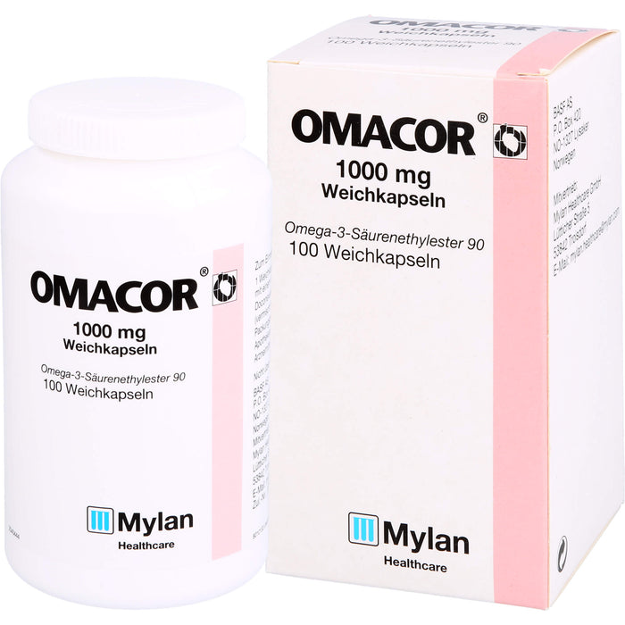 Omacor, 1000 mg Weichkapseln, 100 St. Kapseln