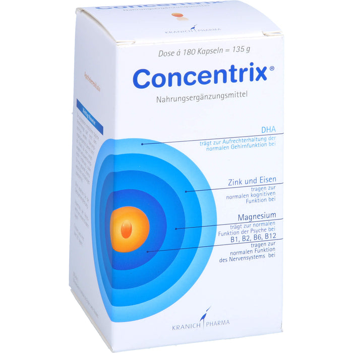 Concentrix Kapseln für Konzentration und Aufmerksamkeit, 180 pc Capsules