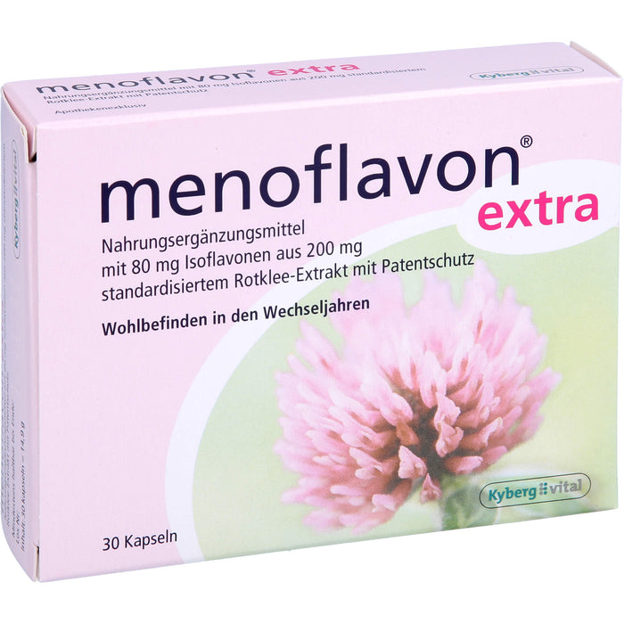 Menoflavon extra Kapseln für Wohlbefinden in den Wechseljahren, 30 pcs. Capsules