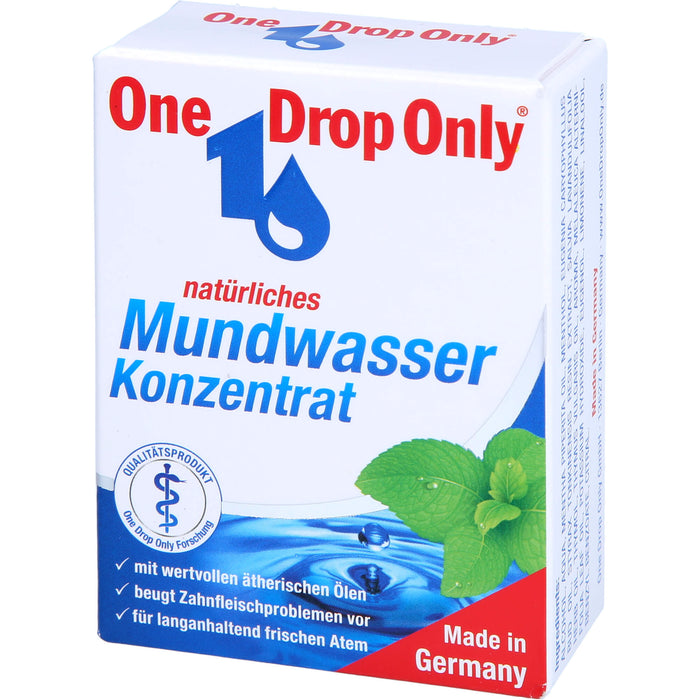 One Drop Only natürliches Mundwasser Konzentrat, 25 ml Solution