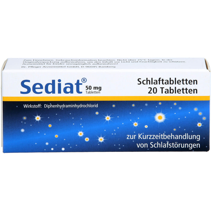 Sediat Schlaftabletten, 20 St. Tabletten