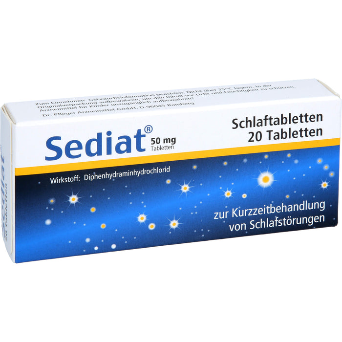 Sediat Schlaftabletten, 20 St. Tabletten