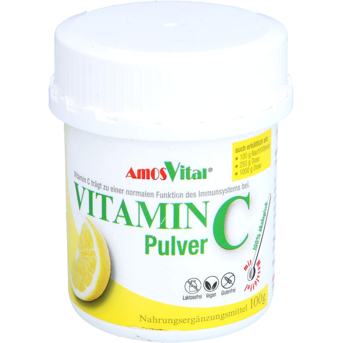 AmosVital Vitamin C Pulver, 100 g Poudre