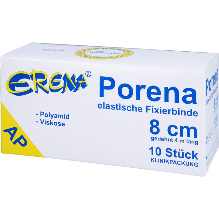 PORENA ELAST MULLBINDE 8CM, 10 St BIN