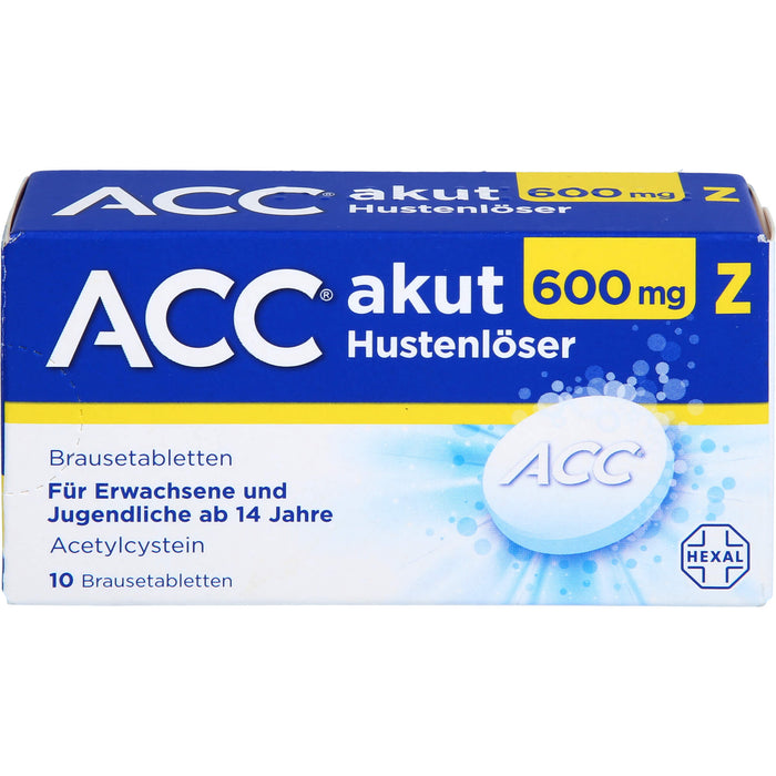 ACC akut 600 mg Z Hustenlöser Brausetabletten, 10 pcs. Tablets