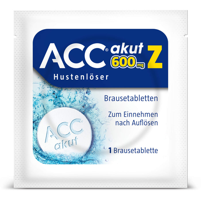 ACC akut 600 mg Z Hustenlöser Brausetabletten, 10 pcs. Tablets