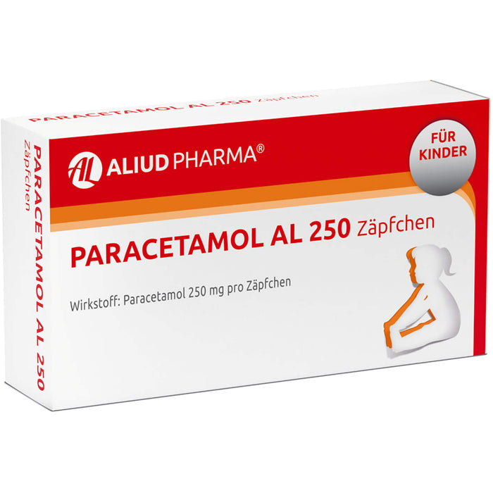 Paracetamol AL 250 Zäpfchen, 10 St. Zäpfchen