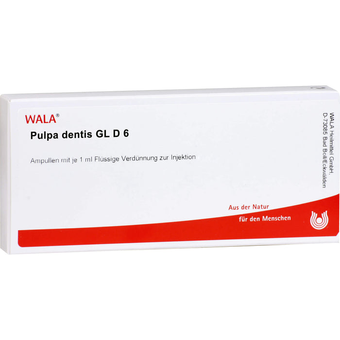 WALA Pulpa dentis Gl D6 flüssige Verdünnung, 10 pc Ampoules