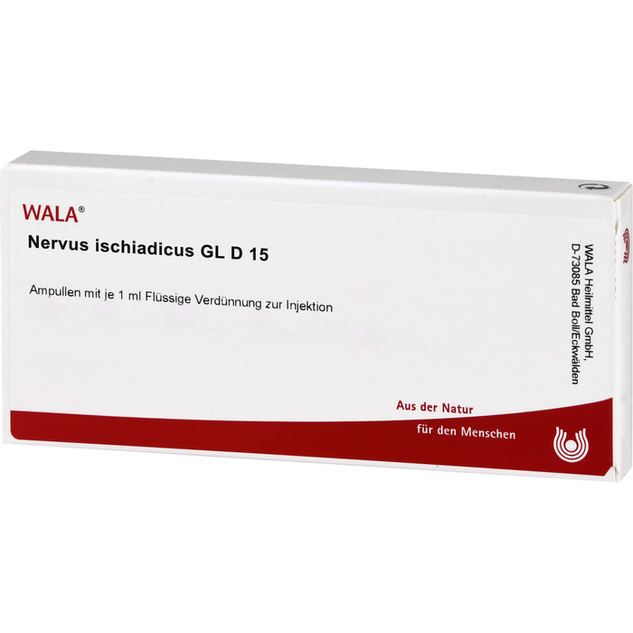 WALA Nervus ischiadicus Gl D15 flüssige Verdünnung, 10 pcs. Ampoules