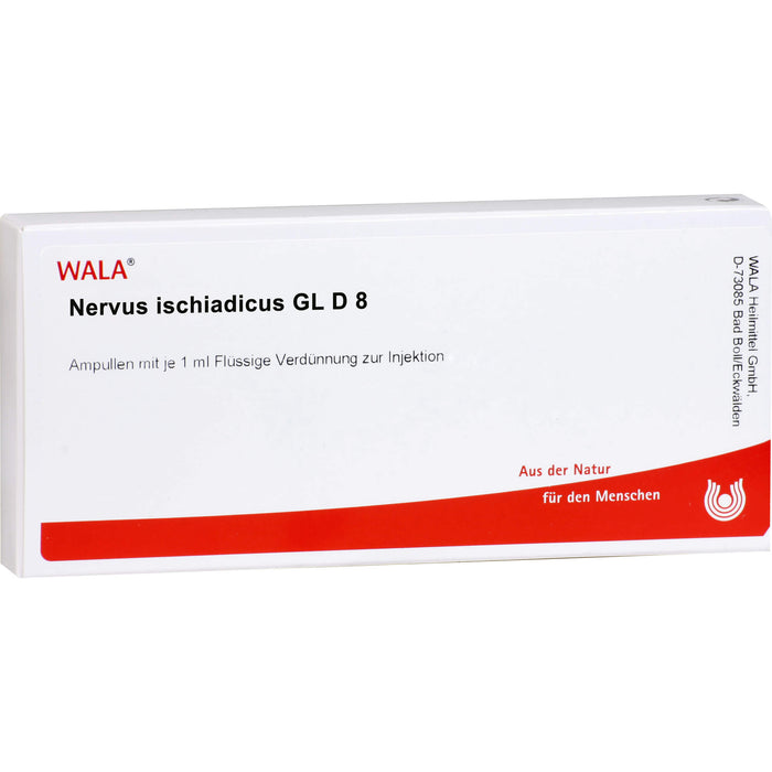 WALA Nervus ischiadicus Gl D8 flüssige Verdünnung, 10 pcs. Ampoules
