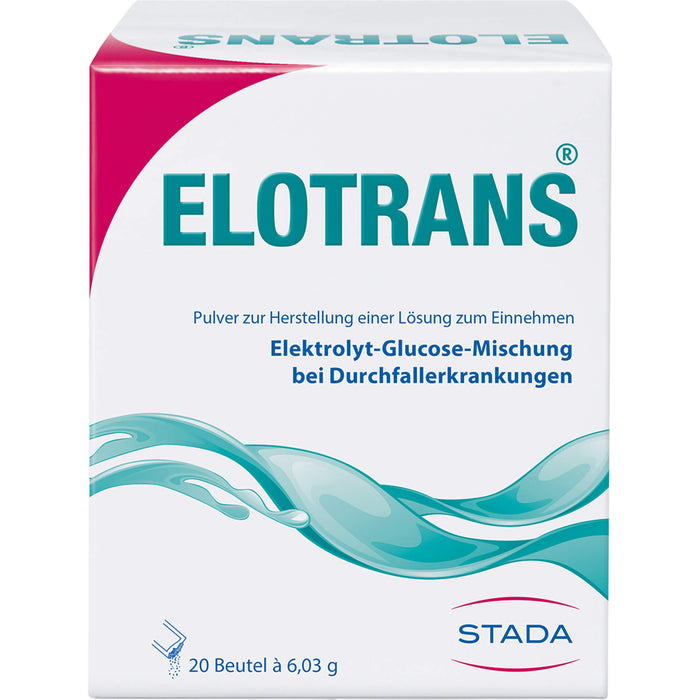 ELOTRANS Elektrolyt-Glucose-Mischung bei Durchfallerkrankungen Beutel, 20 pcs. Sachets