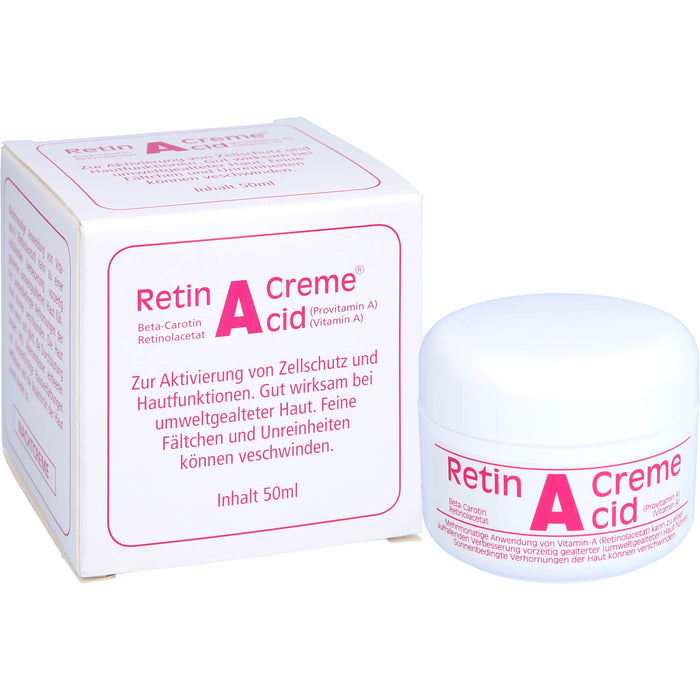 Retin A Cid Tiegel Creme gegen umweltbedingte Hautalterung, 50 ml Cream