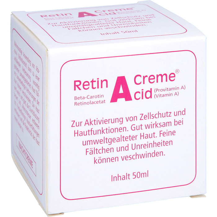 Retin A Cid Tiegel Creme gegen umweltbedingte Hautalterung, 50 ml Cream