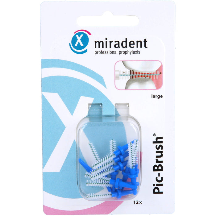 MIRADENT PICBEB LARg BLA 12, 12 pcs. Interdental brushes