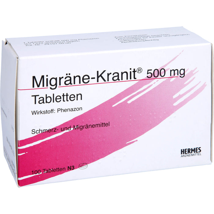 Migräne-Kranit 500 mg Tabletten, 100 pc Tablettes