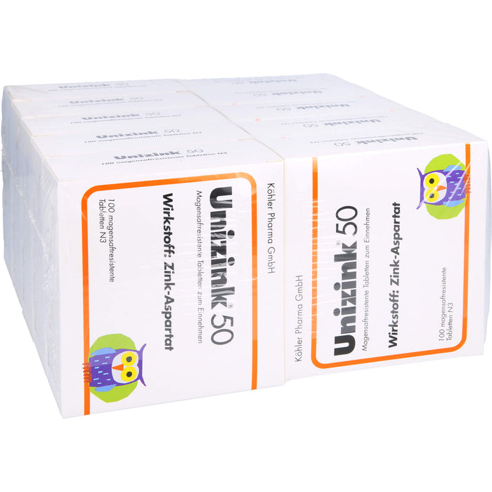 Unizink 50 Tabletten, 1000 pc Tablettes