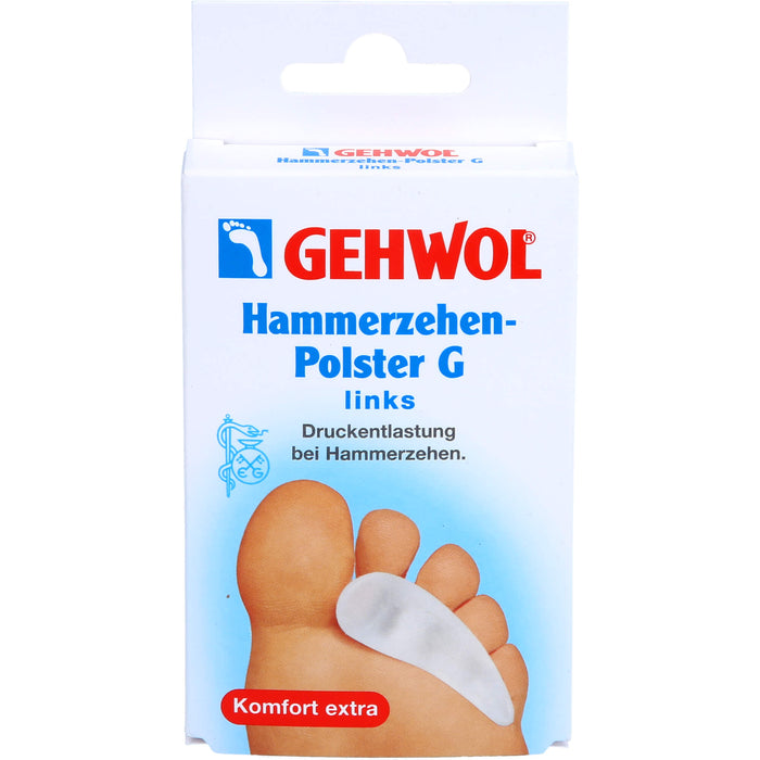 GEHWOL Polymer-Gel Hammerzehen-Polster G links, 1 pcs. Device