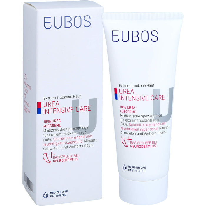 EUBOS Trockene Haut Urea 10% Fußcreme, 100 ml Crème