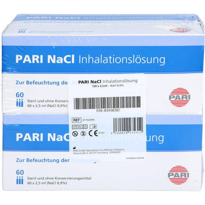 Pari-NaCl Inhalationslösung Ampullen, 120 pcs. Ampoules