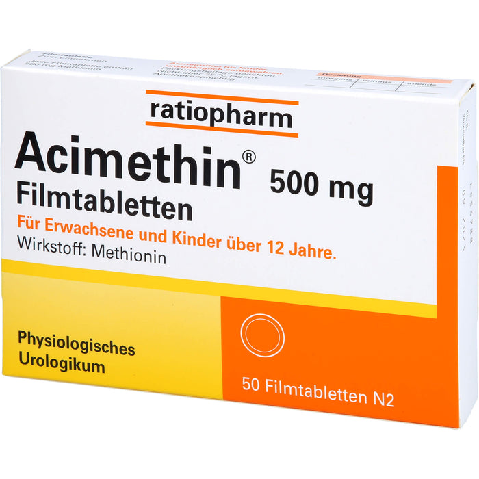 Acimethin 500 mg Filmtabletten physiologisches Urologikum, 50 pc Tablettes