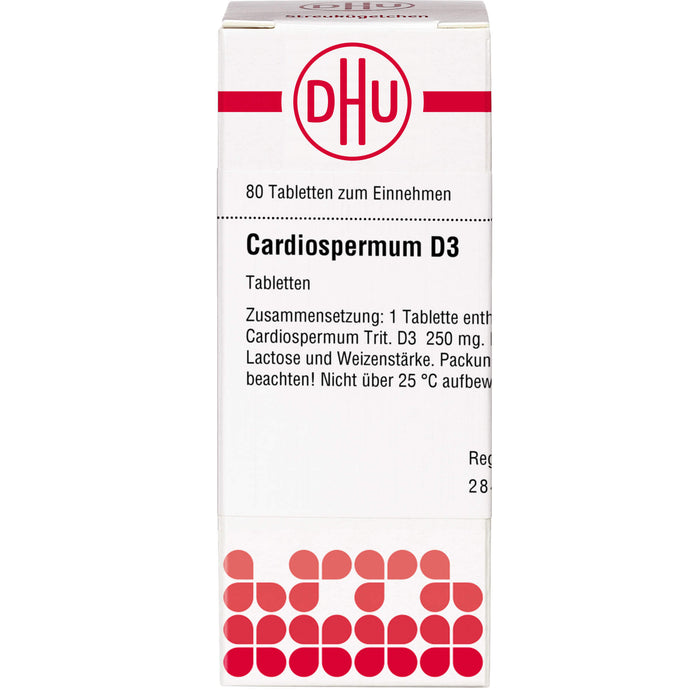 DHU Cardiospermum D3 Tabletten, 80 pcs. Tablets