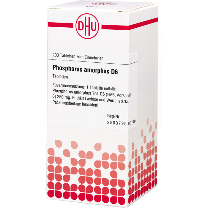 DHU Phosphorus amorphus D6 Tabletten, 200 St. Tabletten