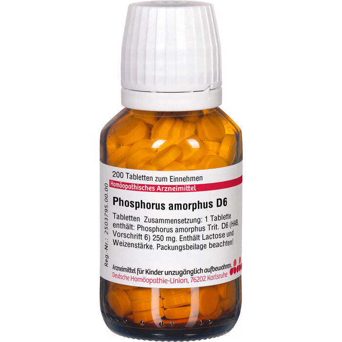 DHU Phosphorus amorphus D6 Tabletten, 200 St. Tabletten