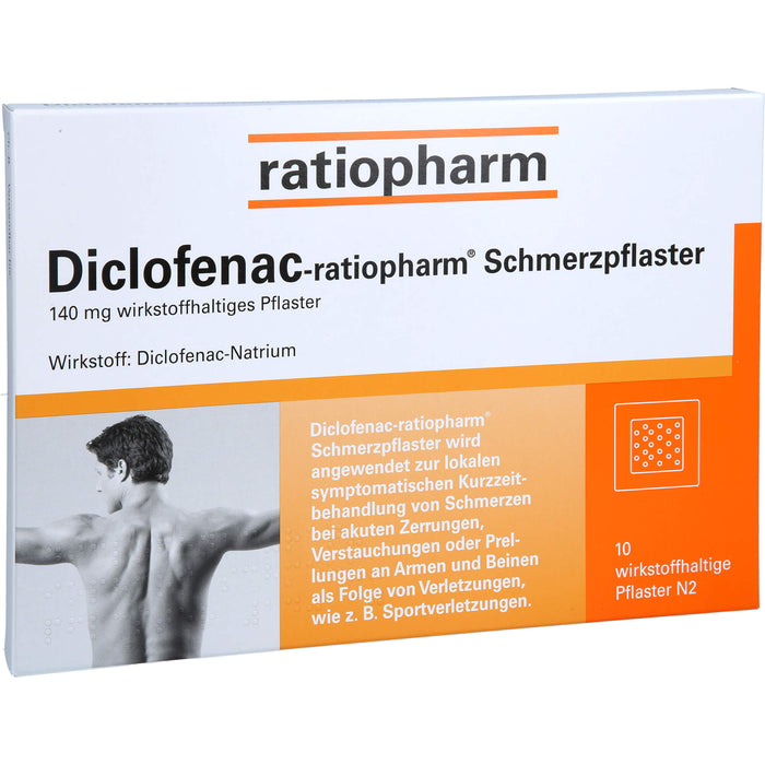 Diclofenac-ratiopharm Schmerzpflaster, 10 pcs. Patch