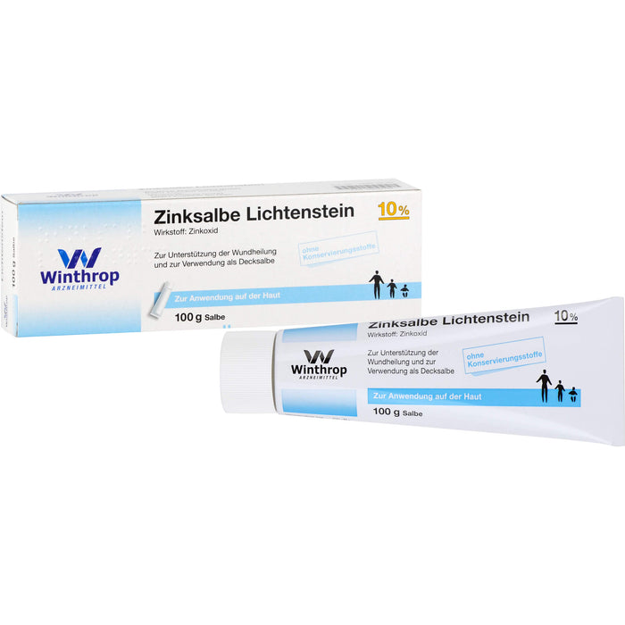 Zinksalbe Lichtenstein 10 %, 100 g Salbe