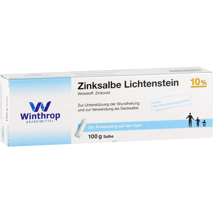 Zinksalbe Lichtenstein 10 %, 100 g Onguent