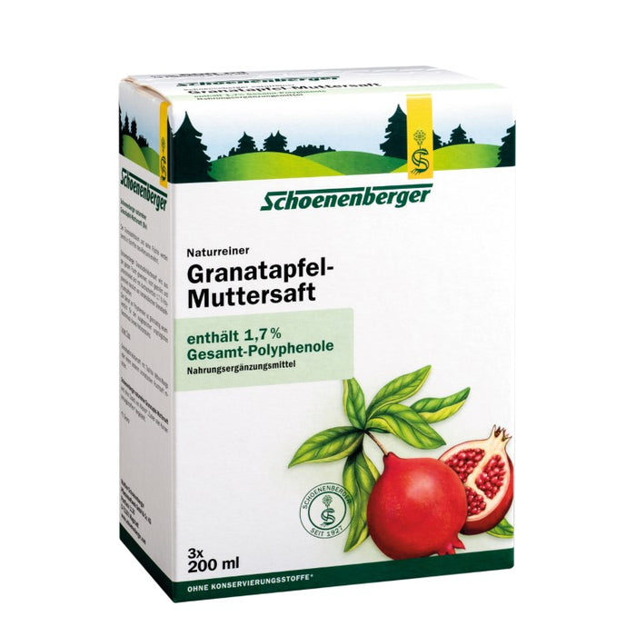 Schoenenberger Naturreiner Granatapfel-Muttersaft, 600 ml Lösung