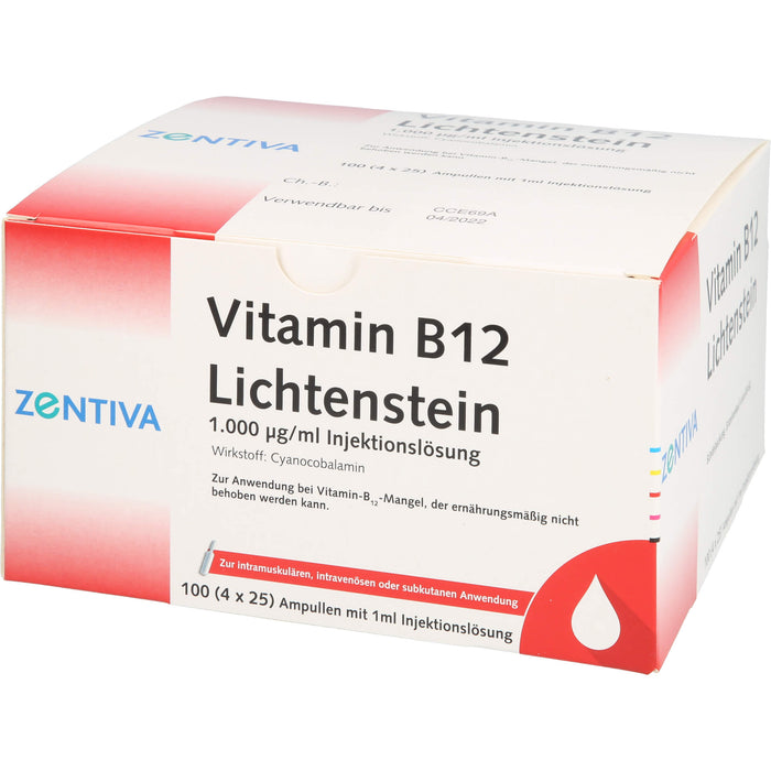 ZENTIVA Vitamin B 12 Lichtenstein Ampullen, 100 pcs. Ampoules