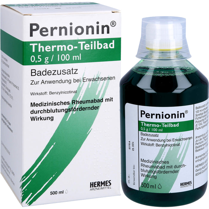 Pernionin Thermo-Teilbad medizinisches Rheumabad mit durchblutungsfördernder Wirkung, 500 ml Solution