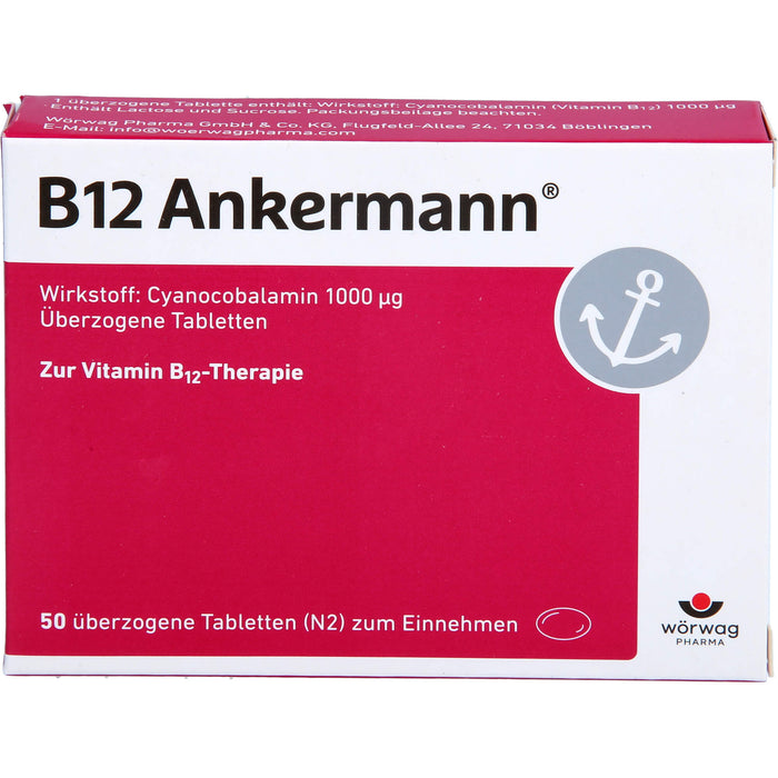 B12 Ankermann Tabletten, 50 St. Tabletten