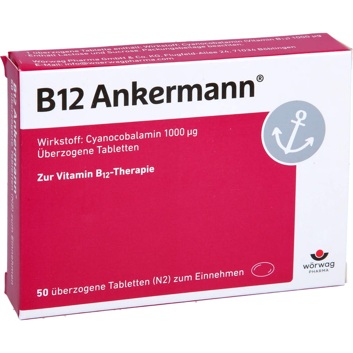 B12 Ankermann Tabletten, 50 St. Tabletten