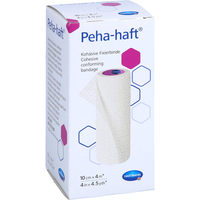 Peha-haft Latexfrei Fixierbinde 10 cm x 4 m, 1 pcs. Pack