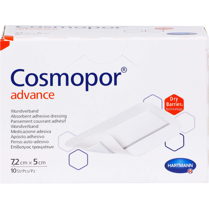 Cosmopor Advance Wundverband 7,2 cm x 5 cm, 10 pcs. Patch