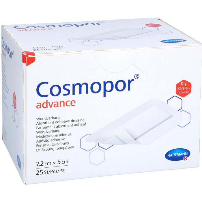 HARTMANN Cosmopor Advance Wundverband 7,2 x 5 cm, 25 pc Pansement