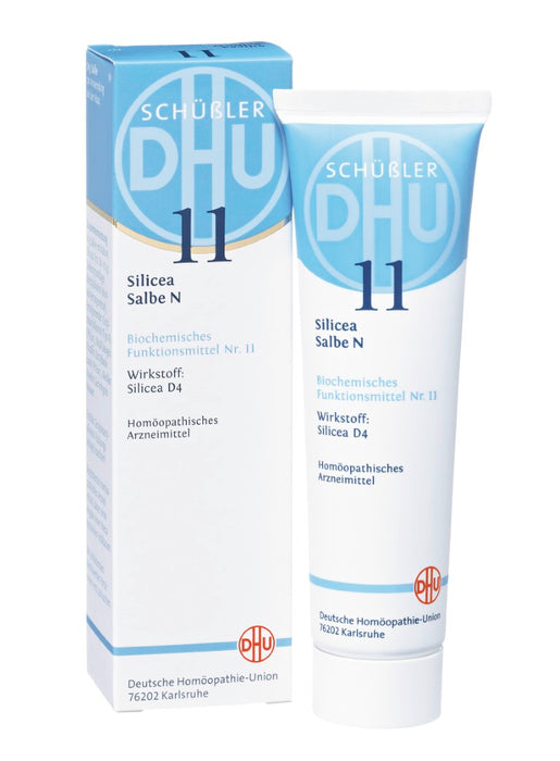 DHU Schüßler-Salz Nr. 11 Silicea D4 – Das Mineralsalz der Haare, der Haut und des Bindegewebes – das Original, 50 g Ointment