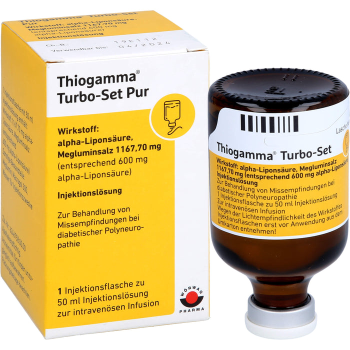 Thiogamma Turbo Set Pur Lösung, 50 ml Lösung